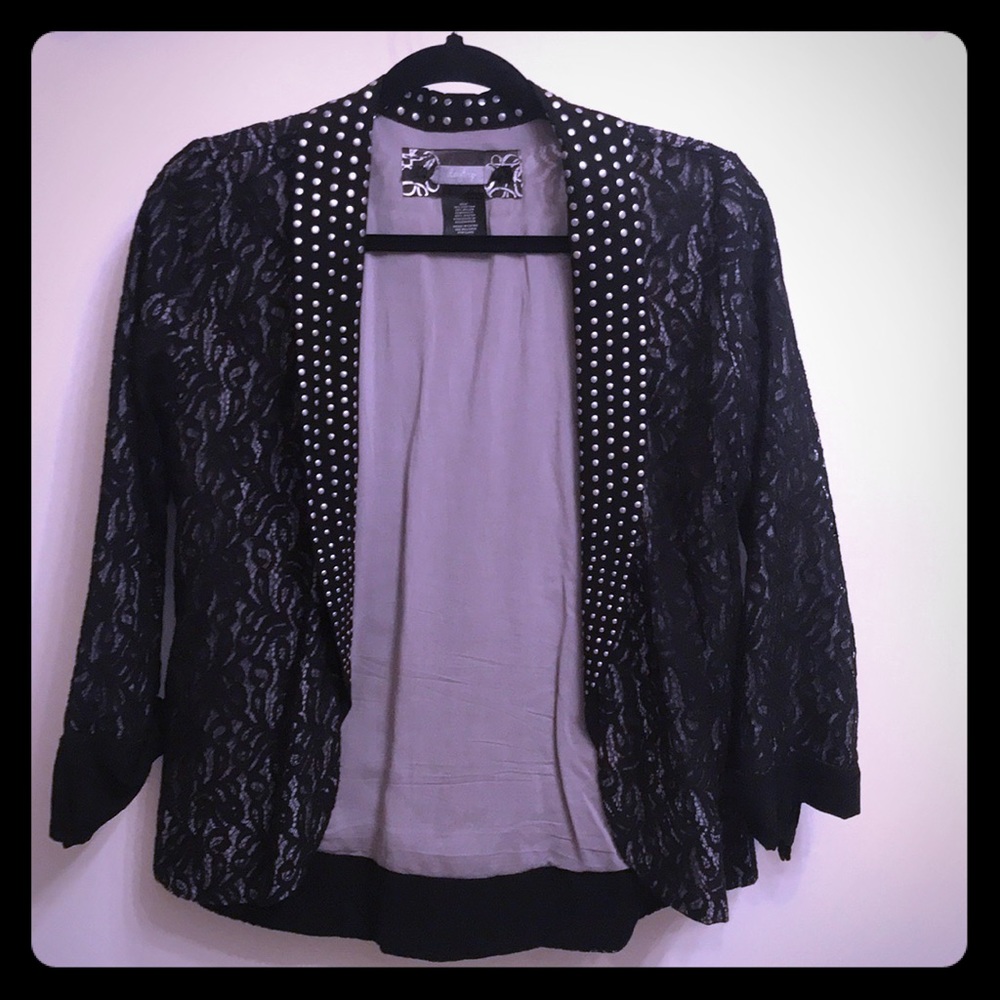 Black lace blazer